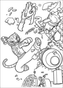 Desenho de Kung Fu Panda Desenho Colorir Imprimir 34