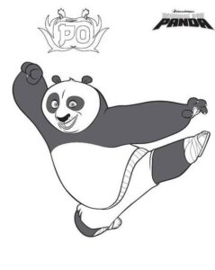 Desenho de Kung Fu Panda Desenho Colorir Imprimir 36