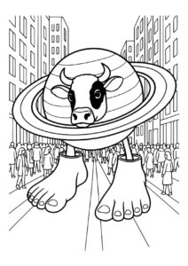 Desenho de La Vaca Saturno Saturnita 1 Of 1