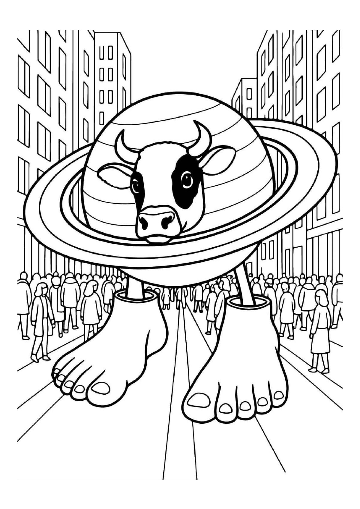 Desenho de La Vaca Saturno Saturnita 1 Of 1