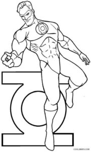 Desenho de Lanterna Verde Desenho Colorir Imprimir 02