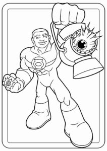 Desenho de Lanterna Verde Desenho Colorir Imprimir 20