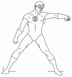 Desenho de Lanterna Verde Desenho Colorir Imprimir 22
