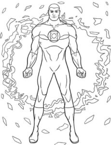 Desenho de Lanterna Verde Desenho Colorir Imprimir 25