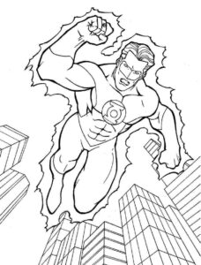 Desenho de Lanterna Verde Desenho Colorir Imprimir 26