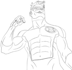 Desenho de Lanterna Verde Desenho Colorir Imprimir 27