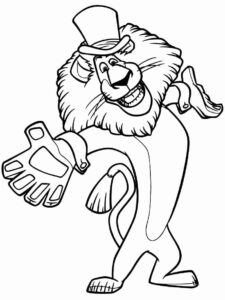 Desenho de Madagascar Desenho Colorir Imprimir 01