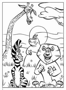 Desenho de Madagascar Desenho Colorir Imprimir 07