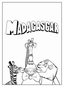 Desenho de Madagascar Desenho Colorir Imprimir 08