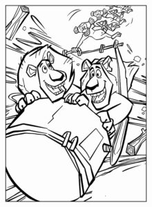 Desenho de Madagascar Desenho Colorir Imprimir 17