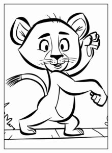 Desenho de Madagascar Desenho Colorir Imprimir 18