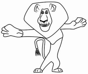 Desenho de Madagascar Desenho Colorir Imprimir 19