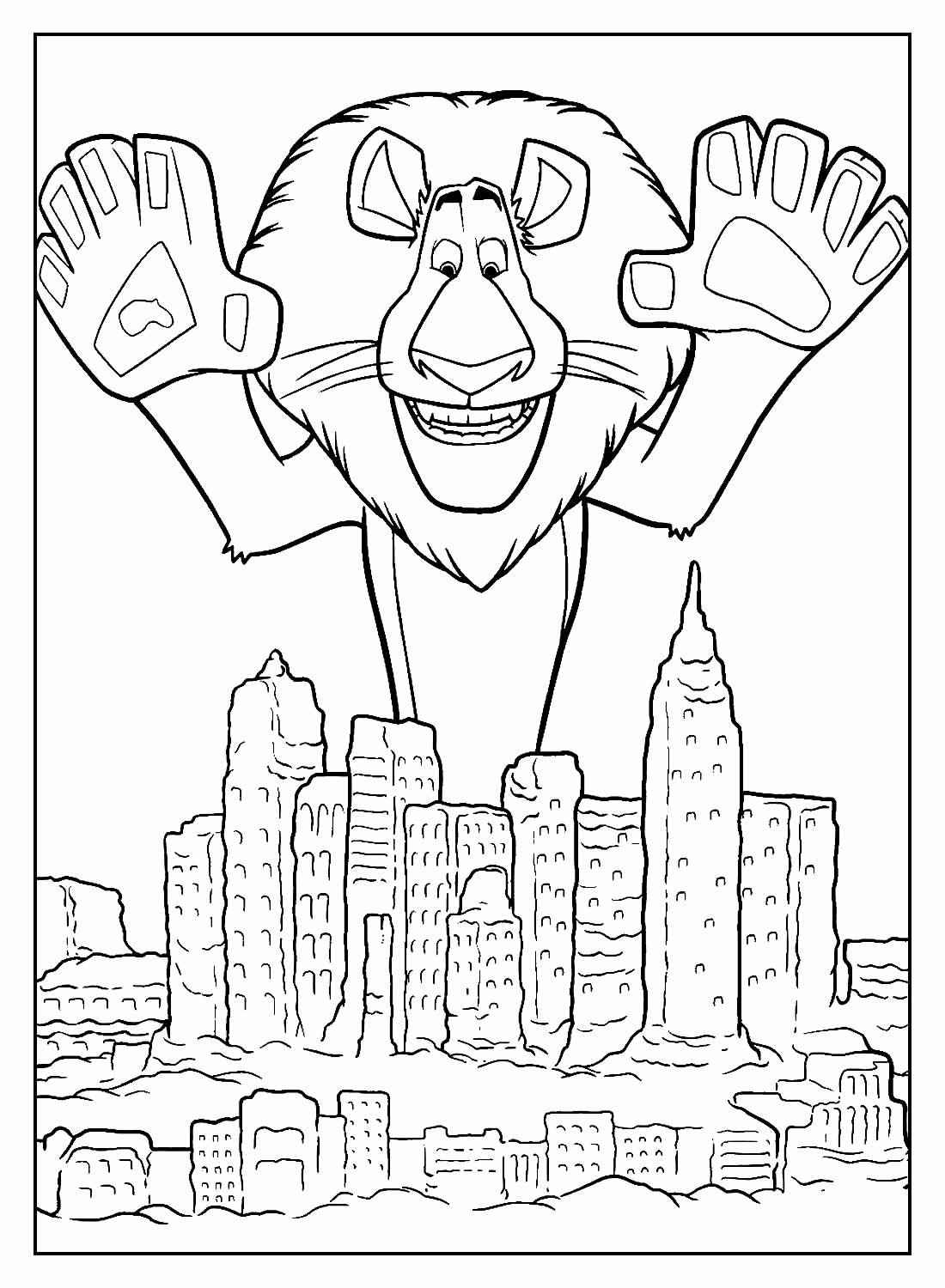 Desenho de Madagascar Desenho Colorir Imprimir 21