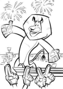 Desenho de Madagascar Desenho Colorir Imprimir 25