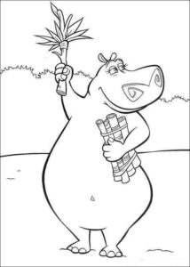 Desenho de Madagascar Desenho Colorir Imprimir 29