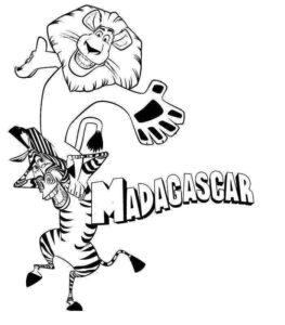 Desenho de Madagascar Desenho Colorir Imprimir 33