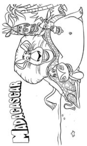 Desenho de Madagascar Desenho Colorir Imprimir 34