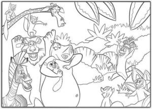 Desenho de Madagascar Desenho Colorir Imprimir 53