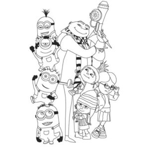 Desenho de Meu Malvado Favorito Desenho Colorir Imprimir 01