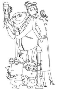 Desenho de Meu Malvado Favorito Desenho Colorir Imprimir 03