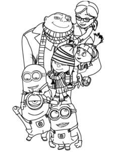Desenho de Meu Malvado Favorito Desenho Colorir Imprimir 22