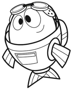 Desenho de Peixonauta Desenho Colorir Imprimir 01