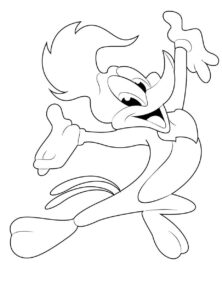 Desenho de Pica Pau Desenho Colorir Imprimir 01