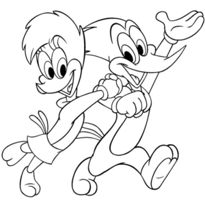 Desenho de Pica Pau Desenho Colorir Imprimir 02