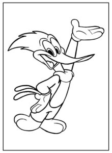 Desenho de Pica Pau Desenho Colorir Imprimir 03