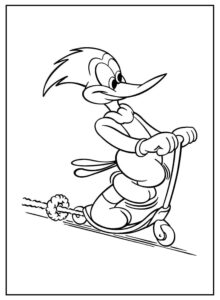 Desenho de Pica Pau Desenho Colorir Imprimir 05
