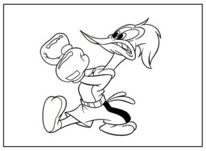 Desenho de Pica Pau Desenho Colorir Imprimir 06