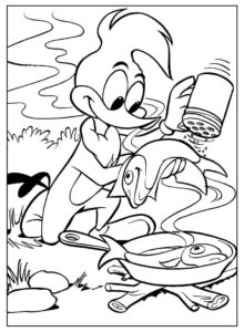 Desenho de Pica Pau Desenho Colorir Imprimir 07