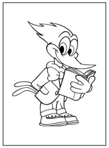 Desenho de Pica Pau Desenho Colorir Imprimir 12