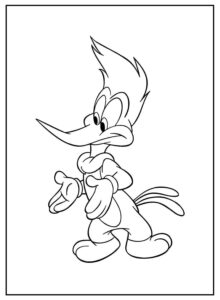 Desenho de Pica Pau Desenho Colorir Imprimir 13