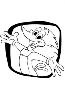 Desenho de Pica Pau Desenho Colorir Imprimir 16