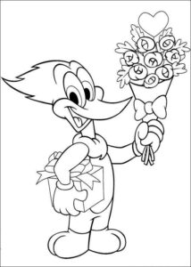 Desenho de Pica Pau Desenho Colorir Imprimir 17