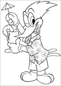 Desenho de Pica Pau Desenho Colorir Imprimir 26