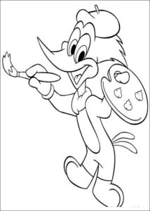 Desenho de Pica Pau Desenho Colorir Imprimir 27