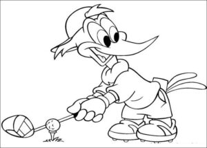 Desenho de Pica Pau Desenho Colorir Imprimir 30