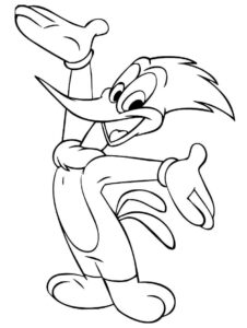 Desenho de Pica Pau Desenho Colorir Imprimir 34