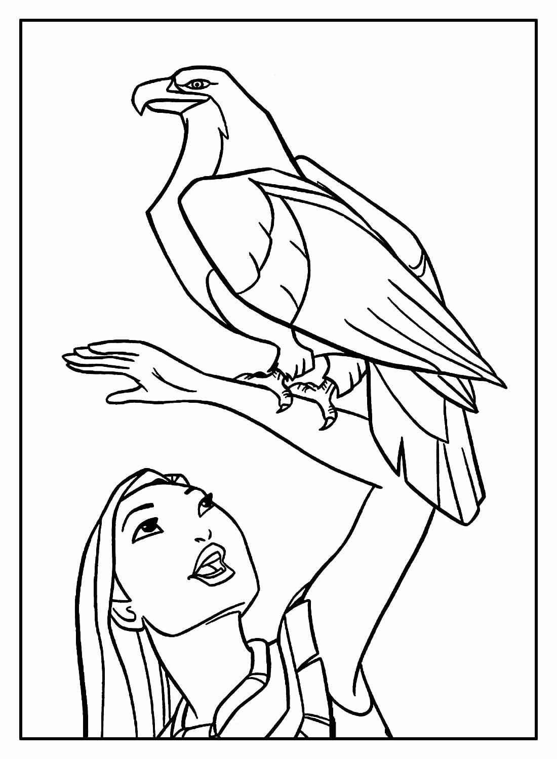 Desenho de Pocahontas Desenho Colorir Imprimir 13