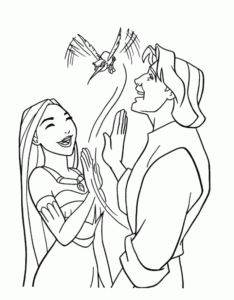 Desenho de Pocahontas Desenho Colorir Imprimir 18