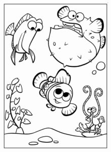 Desenho de Procurando Nemo Desenho Colorir Imprimir 11