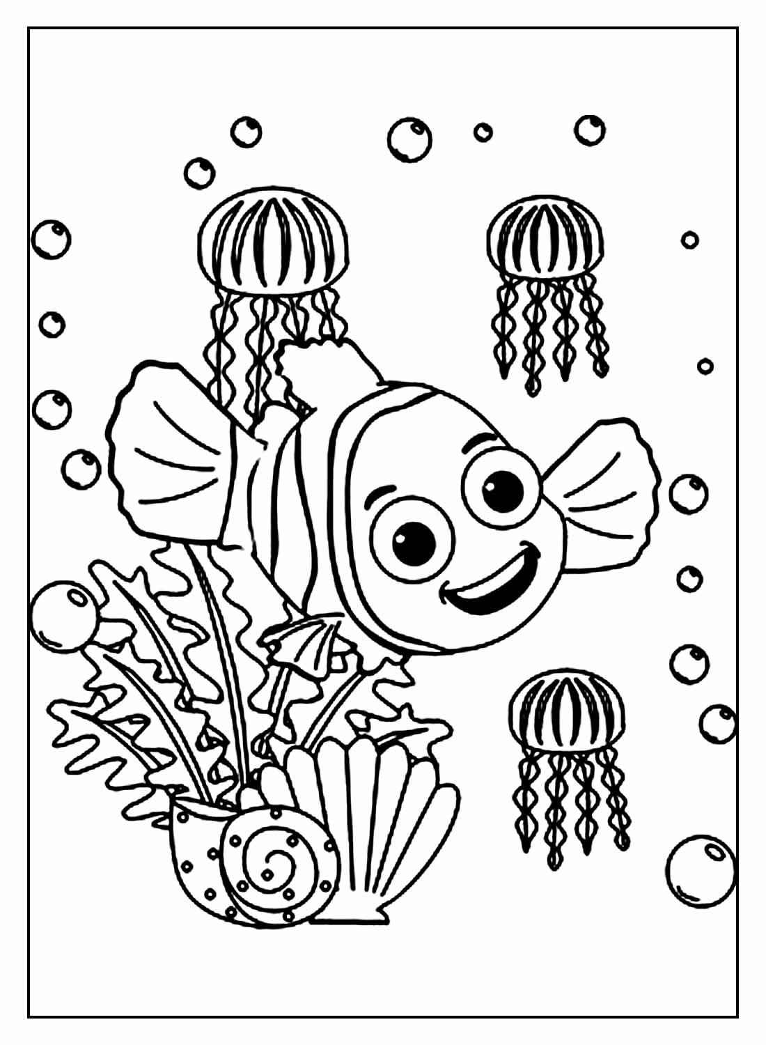 Desenho de Procurando Nemo Desenho Colorir Imprimir 12