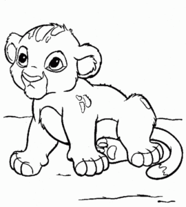 Desenho de Simba Desenho Colorir Imprimir 02