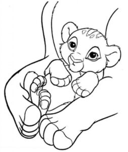 Desenho de Simba Desenho Colorir Imprimir 03