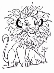 Desenho de Simba Desenho Colorir Imprimir 04