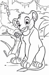 Desenho de Simba Desenho Colorir Imprimir 06