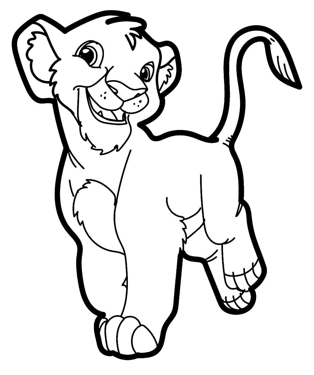 Desenho de Simba Desenho Colorir Imprimir 07
