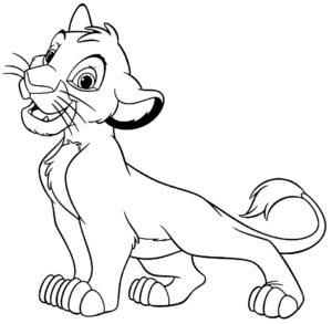 Desenho de Simba Desenho Colorir Imprimir 08
